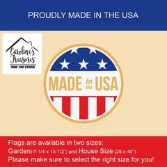 Border Collie Patriotic American Garden Flag-3